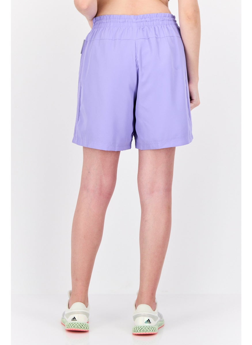 Adidas Women Sportswear Fit Training Shorts, Purple  - Image 3