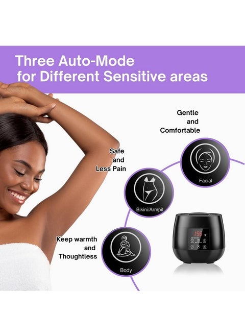 Digital Wax Warmer For Hair Removal, Gentle Wax Pot For Bikini Waxing & Facial Waxing, Smart Wax Machine With Auto Temperature Control