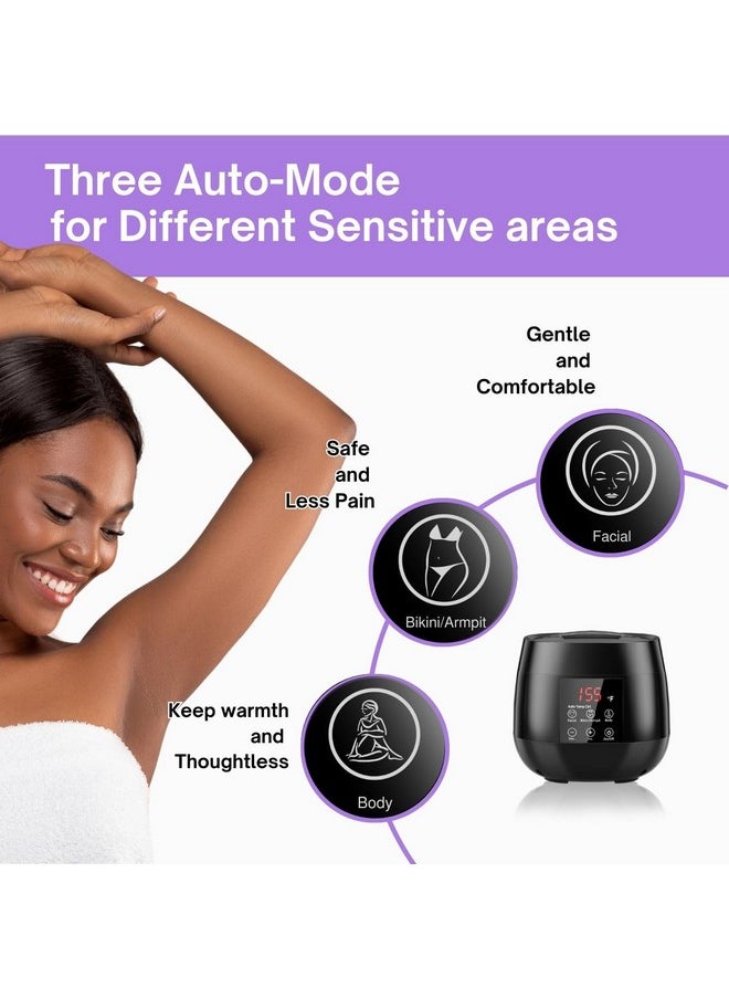 waxfans - Digital Wax Warmer For Hair Removal, Gentle Wax Pot For Bikini Waxing & Facial Waxing, Smart Wax Machine With Auto Temperature Control - Image 1