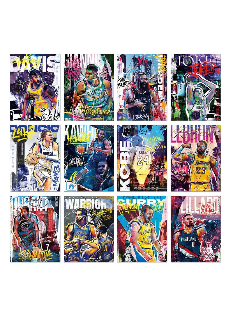 general Canvas Poster Wall Art Print Set 12 Pieces Boys Living Room Bedroom Decor Gift Unframed - Image 1