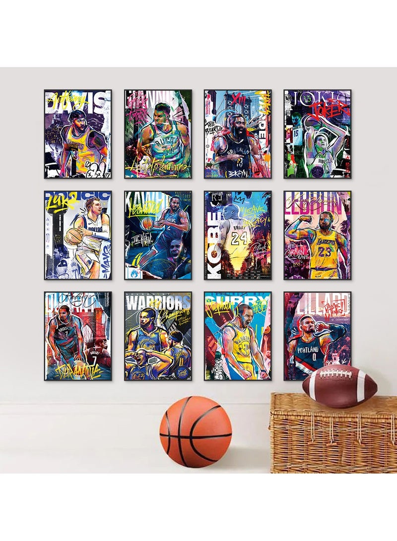 general Canvas Poster Wall Art Print Set 12 Pieces Boys Living Room Bedroom Decor Gift Unframed - Image 3