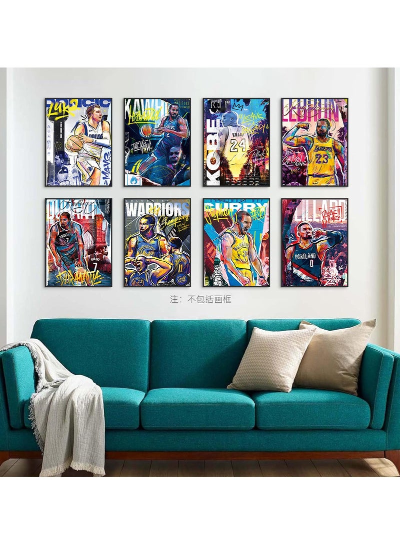 general Canvas Poster Wall Art Print Set 12 Pieces Boys Living Room Bedroom Decor Gift Unframed - Image 4