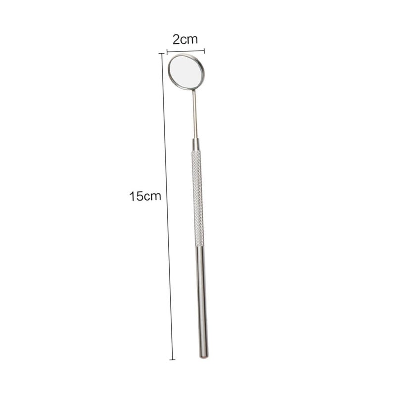 Stainless Steel Eyelash Extension Mirror 2 Pack Non Slip Lightweight Makeup Tool - Image 3