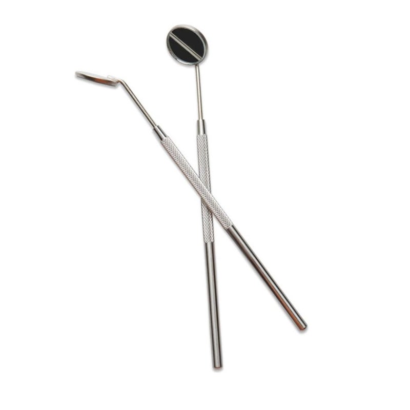 Stainless Steel Eyelash Extension Mirror 2 Pack Non Slip Lightweight Makeup Tool - Image 2