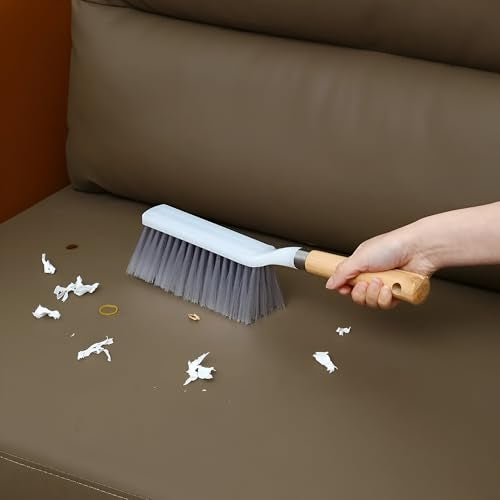 NOHUNT Cleaning Brush, Duster with Hard and Long Bristles | Plastic Long Bristle Dust Cleaning Brush | Ideal for Carpet Cleaning, Car Seat, Bed, Sofa, Curtains, Mats and Household Upholstery Cleaning - Image 1