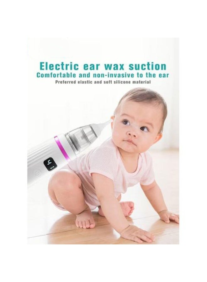 Electric Nasal Aspirator for Babies & Toddlers – 5 Suction Levels with 3 Safe Silicone Tips, Digital LED Display & USB-C Charging Port for Easy Cleaning and Comfortable Breathing - Image 4