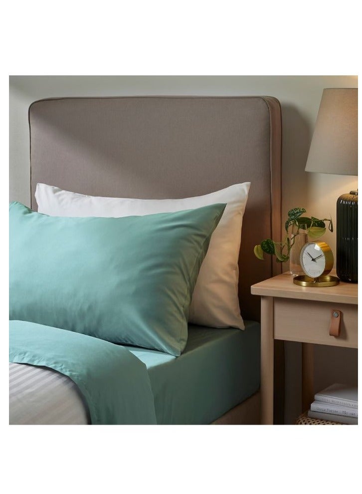 BYFT Orchard Exclusive Sea Green Pillow Cover (Set of 1Pc) Cotton percale Weave, Soft and Luxurious, High Quality Bed linen -180TC  - Image 1