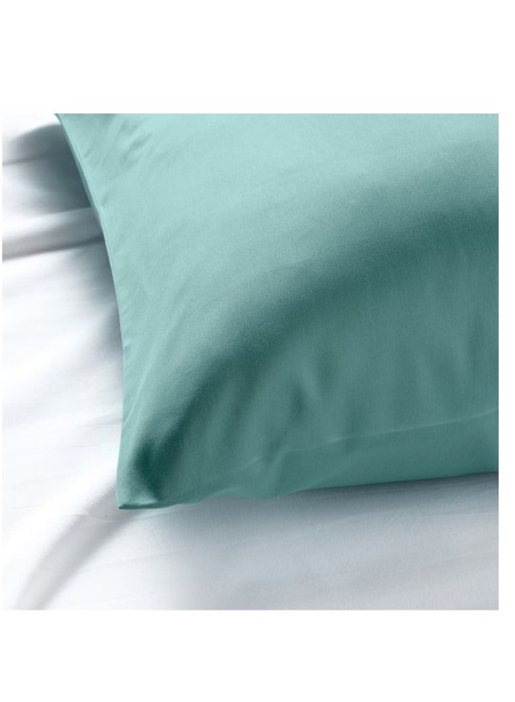 BYFT Orchard Exclusive Sea Green Pillow Cover (Set of 1Pc) Cotton percale Weave, Soft and Luxurious, High Quality Bed linen -180TC  - Image 4