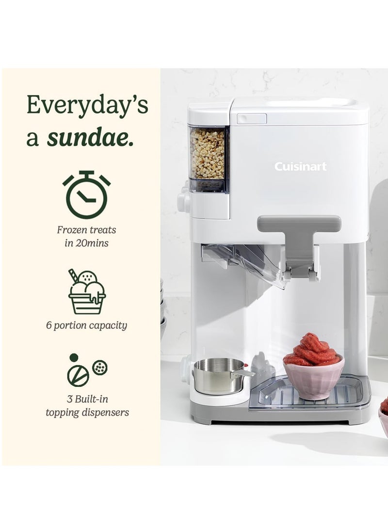 Cuisinart ICE48U Soft Serve Ice Cream Machine – Easy Home Ice Cream Maker With Topping Dispenser, Fully Automatic - Just Add Your Favourite - Image 2