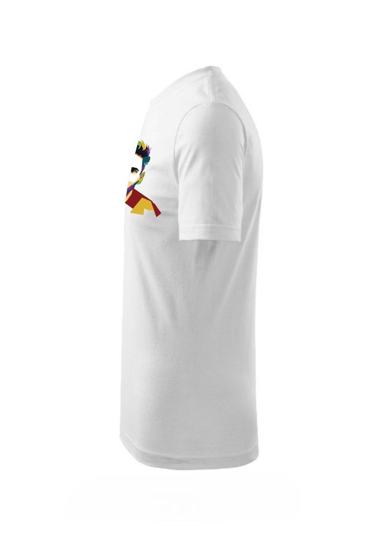 PRINTSHOP4ME Argentina Soccer Printed Round neck cotton Tshirt for Sports fan unisex Adults and Kids White - Image 3