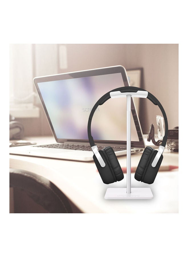 New Bee Universal Headphone Holder Portable Headset Stand White - Image 3