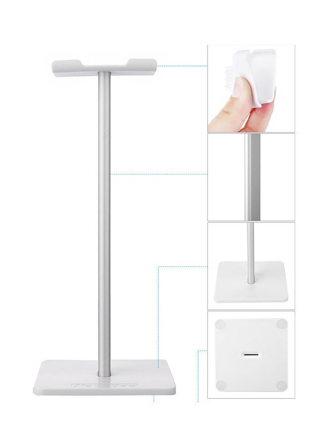 New Bee Universal Headphone Holder Portable Headset Stand White - Image 4