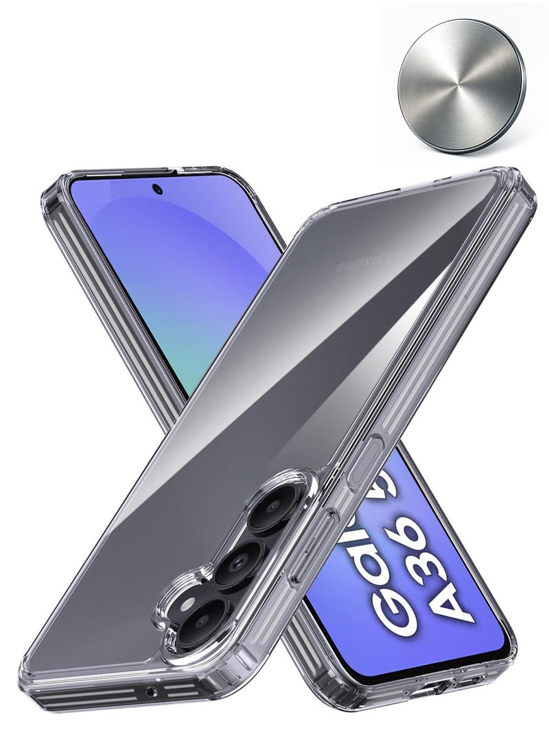 CHAPPELINE Samsung Galaxy A36 5G 2025 / Samsung Galaxy A56 5G 2025 AIRBAG CASE Series Premium Transparent Airbag Shockproof Anti-Yellowing with Free Iron Plate Case Cover - Clear  - Image 1