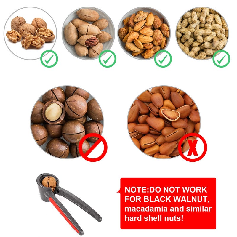 Anwenk Nutcracker Nut Cracker Heavy Duty Walnut Cracker Pecan Walnut Plier Opener Tool Top Grade - Image 2