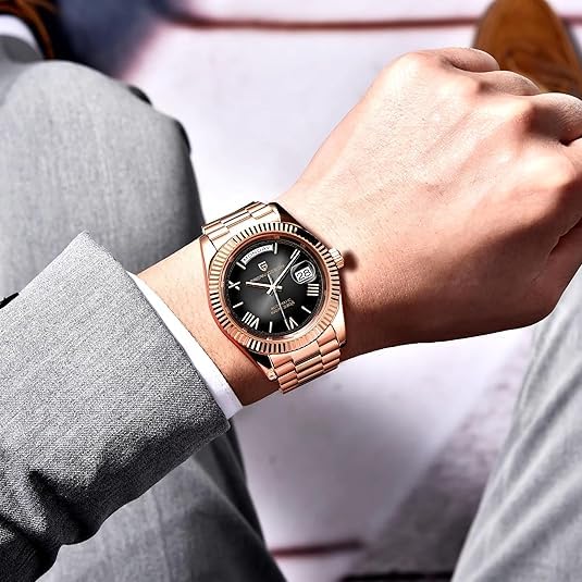 RollsTimi  Pagani Design 1752 DD36 Luxury Men's Automatic Mechanical Watch, Sapphire Glass, Day Date Watch, Seagull Caliber ST16, 100m Water Resistant - Image 2
