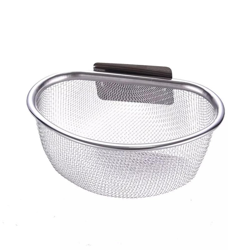 Nityasiddh Stainless Steel Kitchen Sink Mini Drainer Basket Multifunctional Kitchen Storage Shelf Rack WallMounted Kitchen Storage Basket Sink Strainer - Image 1