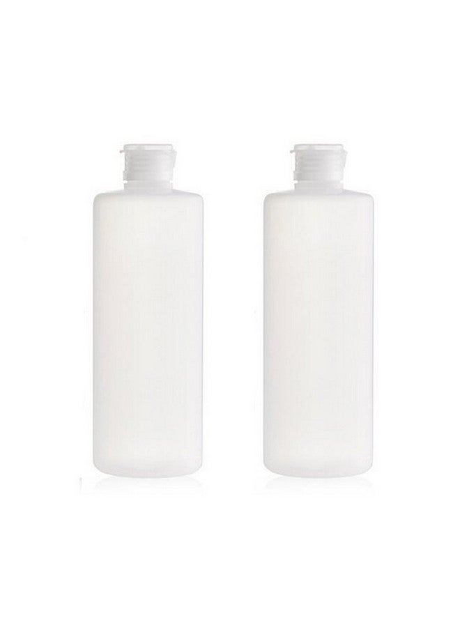 UPSTORE 2Pcs Empty Refillable Plastic Clear Soft Tube Squeeze Bottle Jars With Flip Cover Cosmetic Makeup Packing Storage Holder Containers For Toner Lotion Shower Gel Cleaser Shampoo (400Ml/13.3Oz) - Image 1