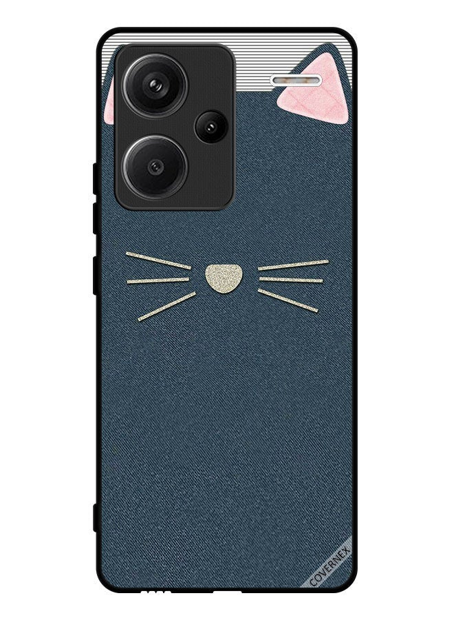 Covernex Protective Case Cover For Xiaomi Redmi Note 13 Pro Plus Cat Art Leather Pattern - Image 1