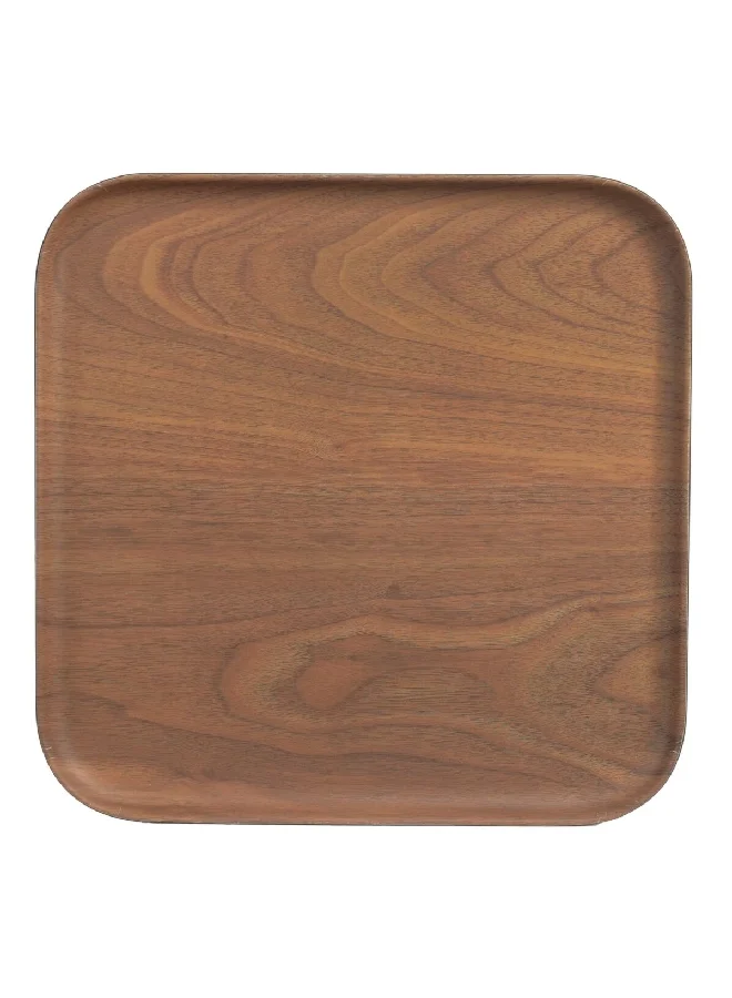 PARFAIT Elegant and Durable Bamboo Fibre Square Dining Plate Brown 29 cm BB22166BF