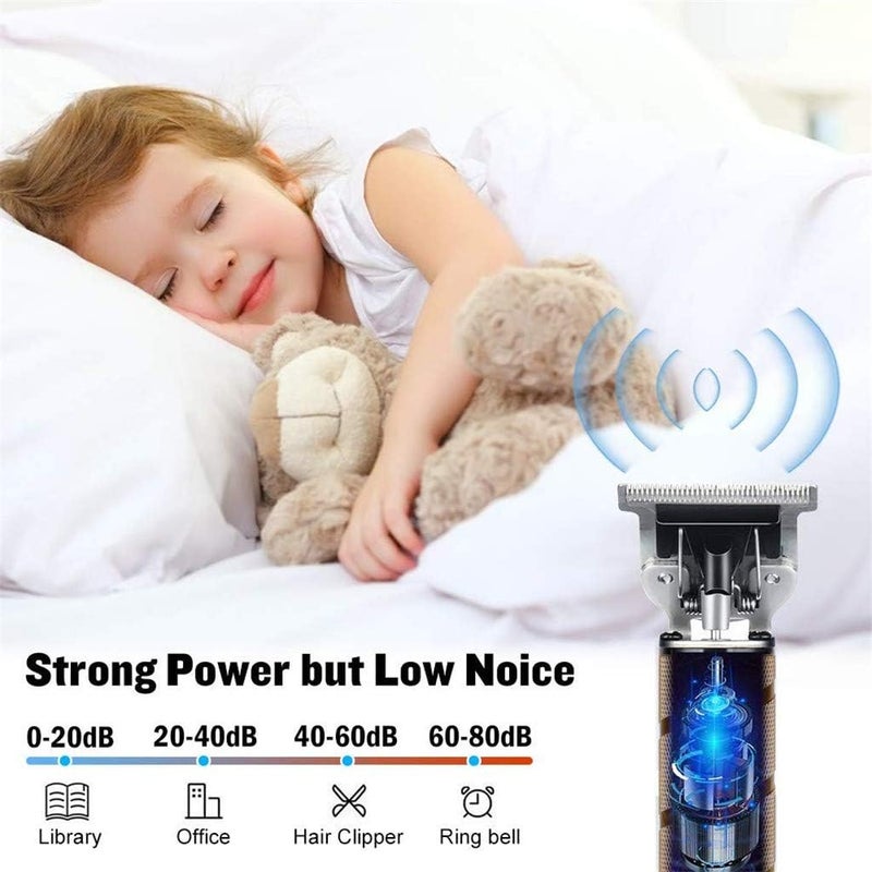 klarako Hair Clippers for Men, Professional Cordless Beard Trimmer,Ornate Clippers Rechargeable Cordless Close Cutting TBlade Trimmer Professional Hair Cutting Kit for Home Use - Image 4