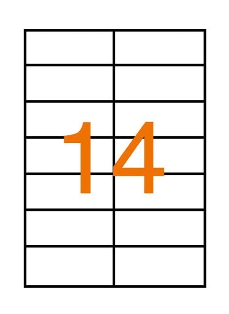 ATLAS 100-Piece MultiPurpose Labels 14 Label Per Sheet 105x40mm Size Labels  - Image 2
