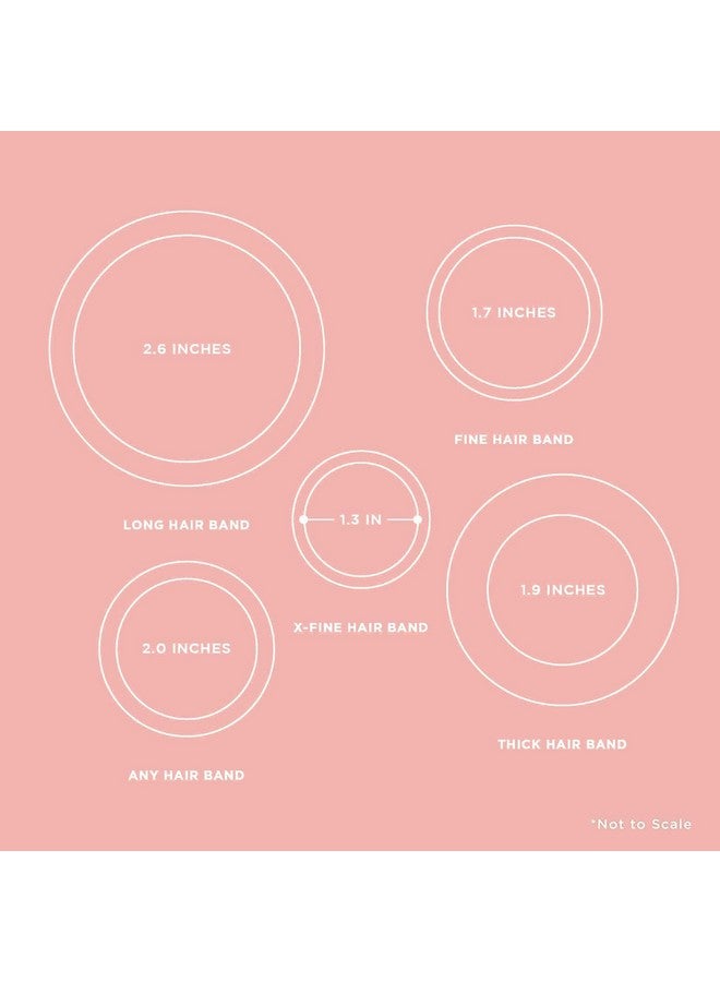 Gimme Beauty - Long & Curly Fit Hair Ties - Black Onyx - Damage Free Hair Ties - Seamless Microfiber Elastics - Long & Curly Hair Accessories - No Snagging, Dents, or Breakage (6 Count) - Image 3