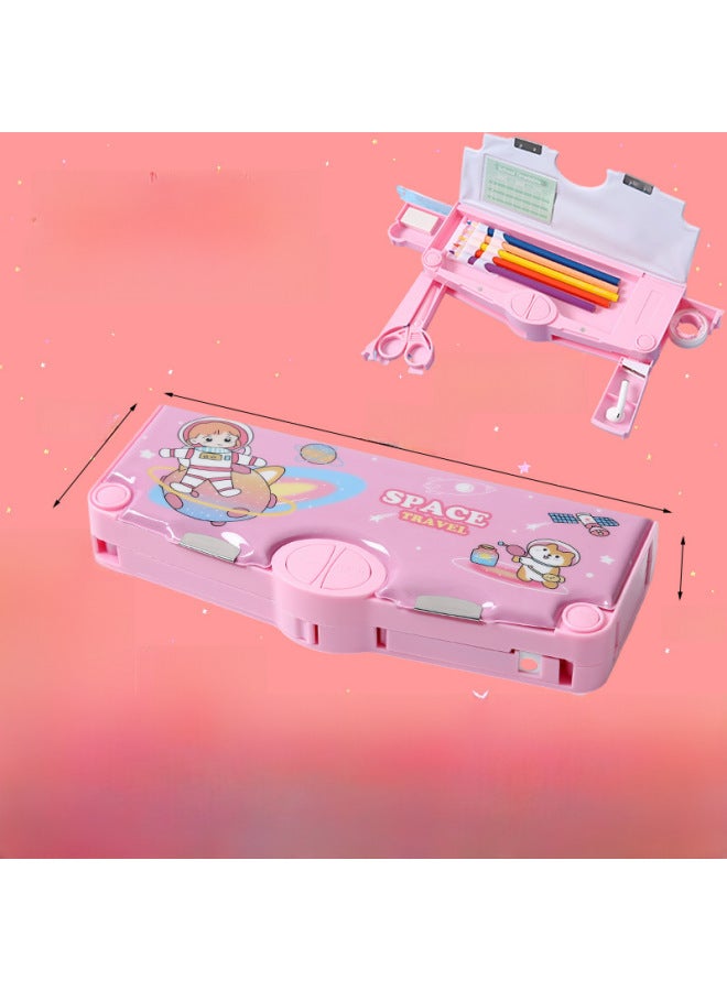 YIBO Creative Primary School Students Multi-functional Stationery Box Large-capacity High-value Cartoon Children's Pencil Box - Image 1