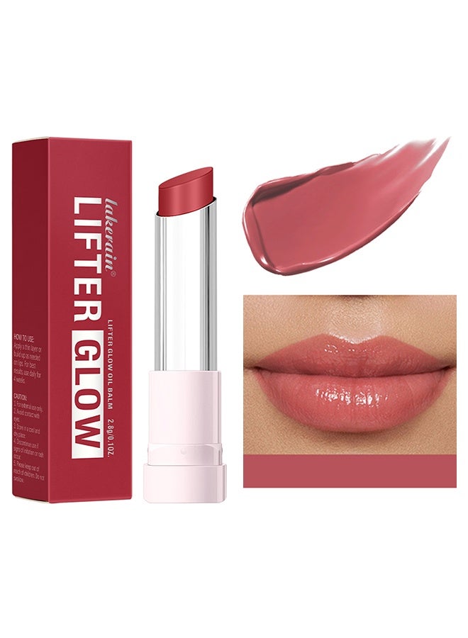 ليكرين ليفتير جلو، بلسم الزيت ليفتير جلو، بلسم الزيت ليفتير جلو بزيت مرطب وحمض الهيالورونيك، بلسم شفاه يمنح حريرًا وترطيبًا يدومان 24 ساعة #5 خوخ منعش - Image 1