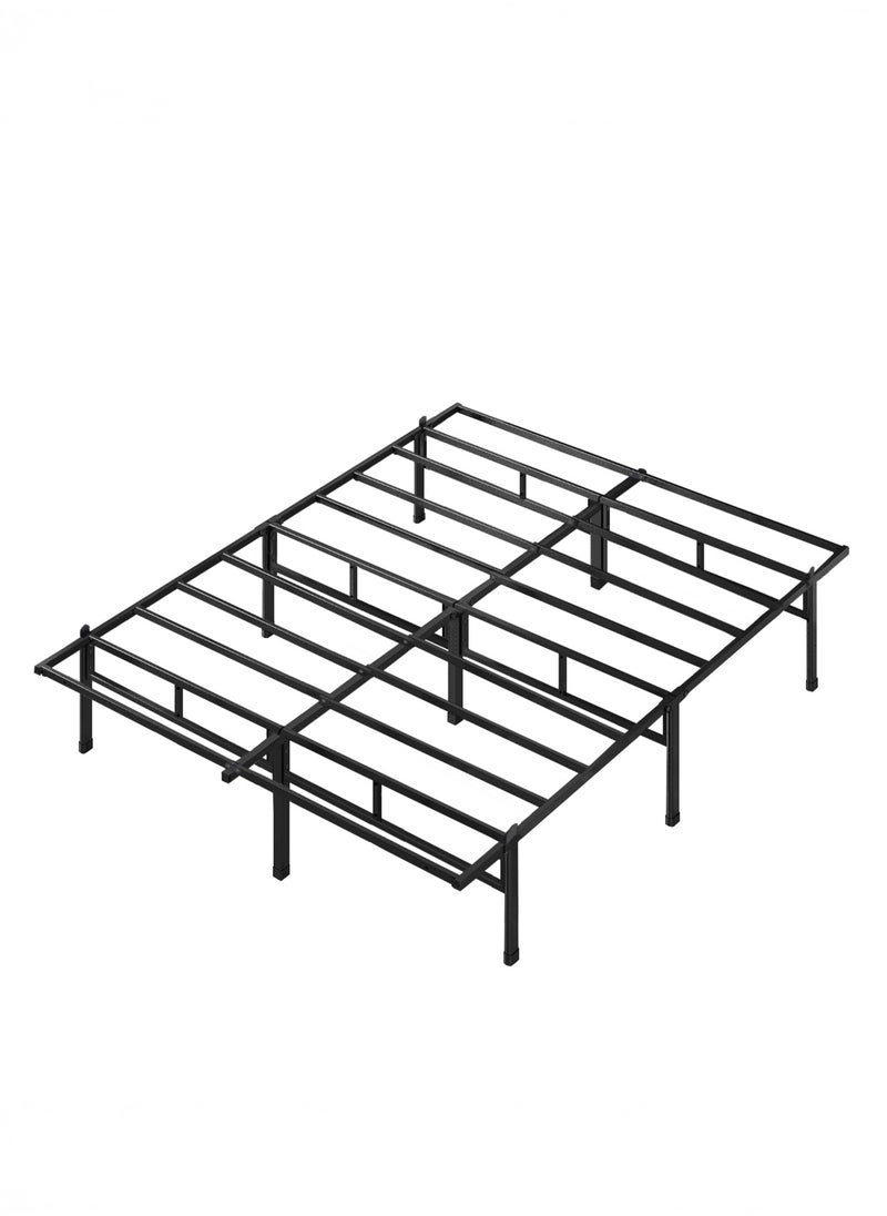 Yanara - 180x200 cm Metal Platform Family Bed Frame with Storage Space, 35 cm Height, Heavy Duty Steel Support, Easy Assembly, No Box Spring Needed - Image 1