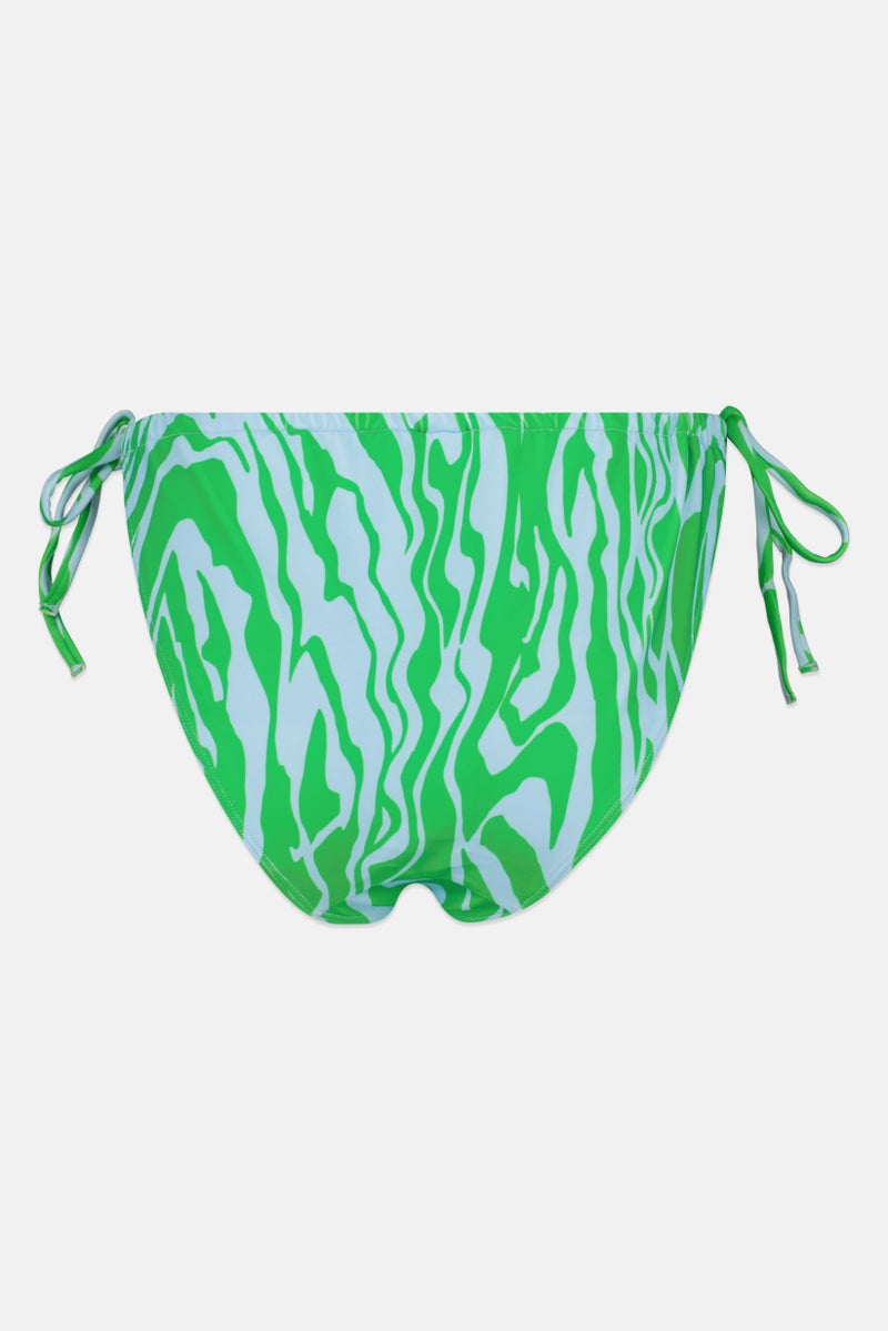 MONKI Women Allover Print Bikini Bottom, Green - Image 2