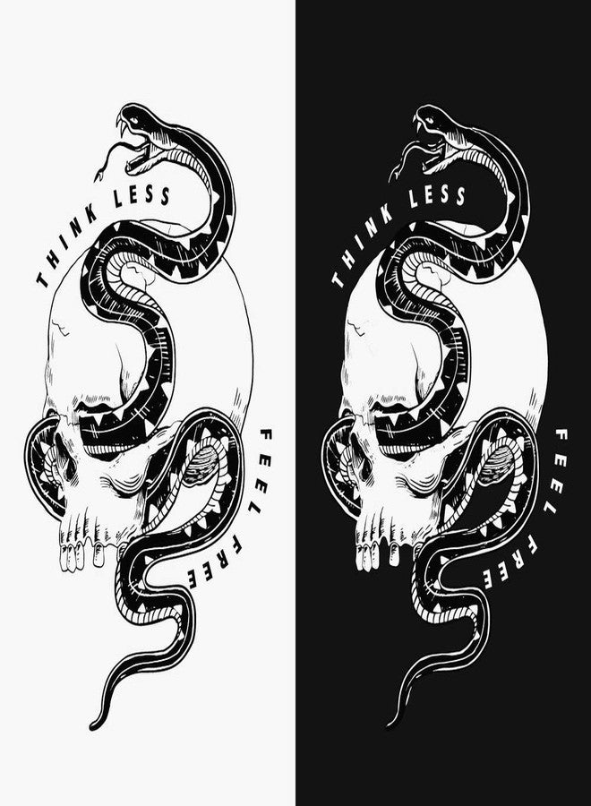 5 Ace snake and skul wall sticker poster of skull,cartoon(size:12x18),multicolor - Image 1