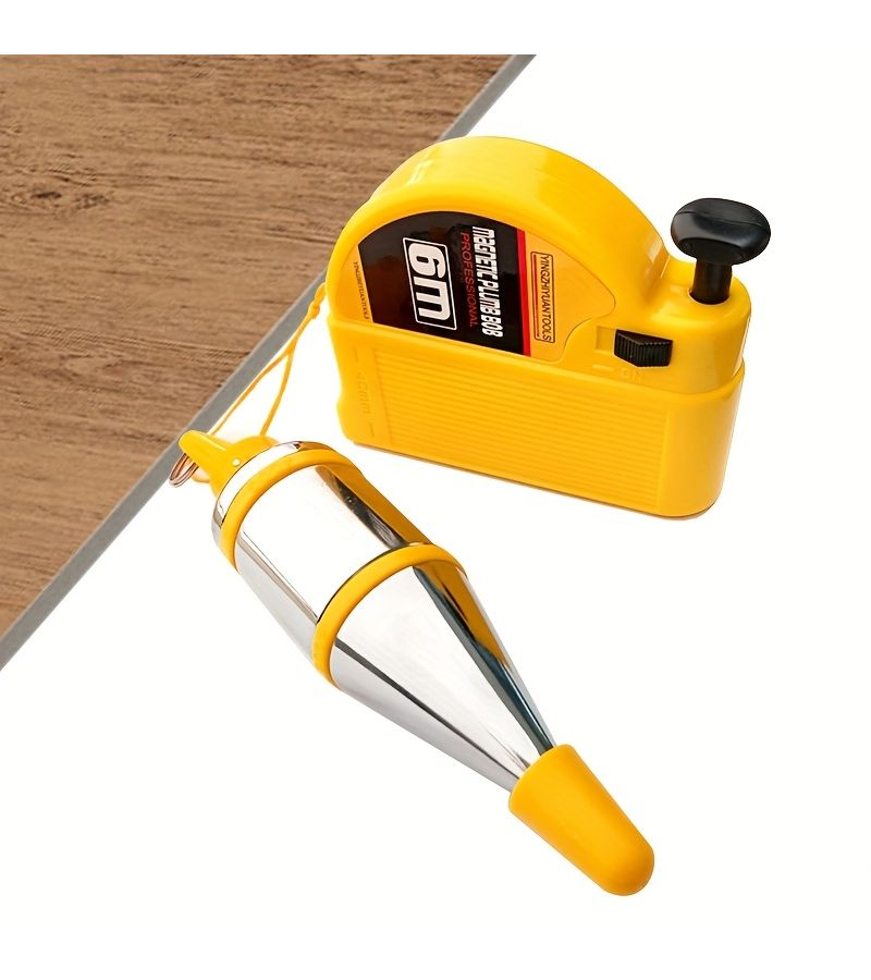 Magnetic Plumb Bob 3m 118.11 Inch Line Drop Tool for Vertical Alignment Woodworking Construction - Image 4