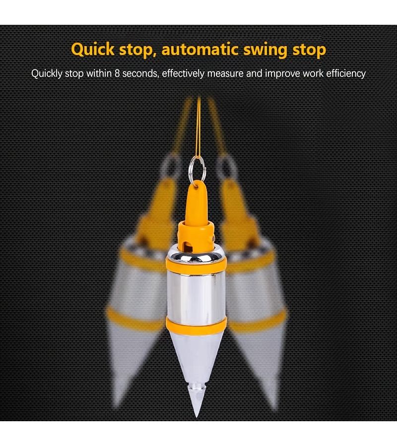 Magnetic Plumb Bob 3m 118.11 Inch Line Drop Tool for Vertical Alignment Woodworking Construction - Image 3