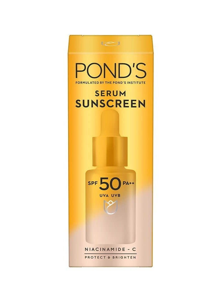 بوندز سيروم واقي من الشمس يمنع ويزيل البقع الداكنة بقوة عامل حماية من الشمس 50 ونياسيناميد-C 14 مل - Image 1