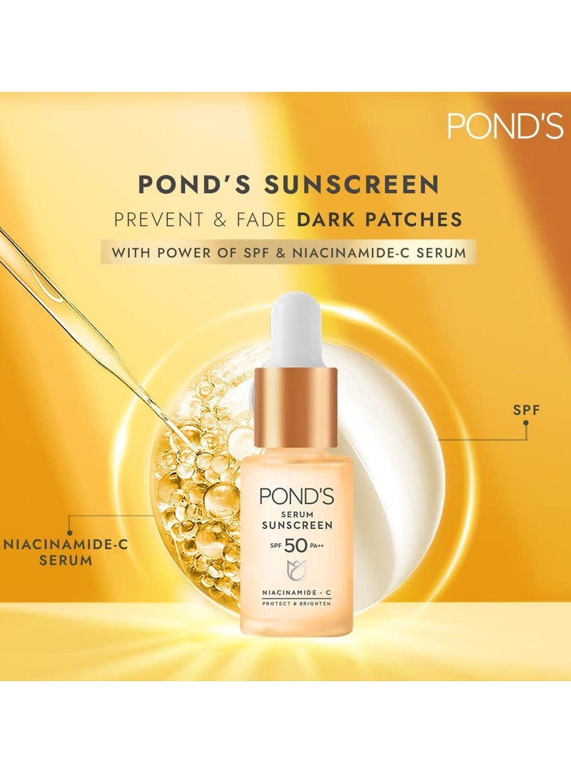 بوندز سيروم واقي من الشمس يمنع ويزيل البقع الداكنة بقوة عامل حماية من الشمس 50 ونياسيناميد-C 14 مل - Image 5