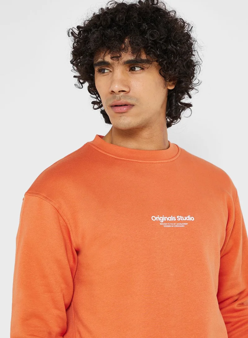 JACK & JONES Originals Studio Print Sweatshirt