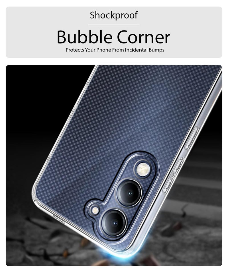 WOW IMAGINE Transparent Back Cover Case for Vivo T4 lite 5G | iQOO Z10 lite 5G | Y04 4G | Y19 5G | Y19e | Full Device & Camera Protection Shockproof TPU Silicone Mobile Case – Transparent - Image 4