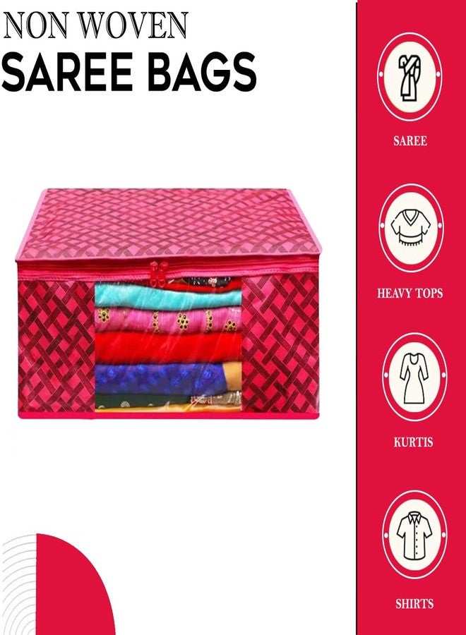 Shaping Fabric Garment Cover Non-Woven 90 GSM with Transparent Window & Double Metal Zipper – Pack of 1 | Dustproof Clothes Storage Bag SDr Sarees, Suits, Jackets, ShirtsAWMN1582493517524148524252 - Image 2
