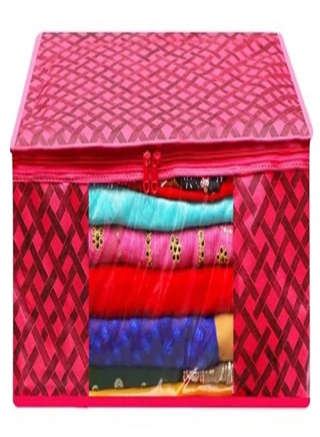 Shaping Fabric Garment Cover Non-Woven 90 GSM with Transparent Window & Double Metal Zipper – Pack of 1 | Dustproof Clothes Storage Bag SDr Sarees, Suits, Jackets, ShirtsAWMN1582493517524148524252 - Image 1