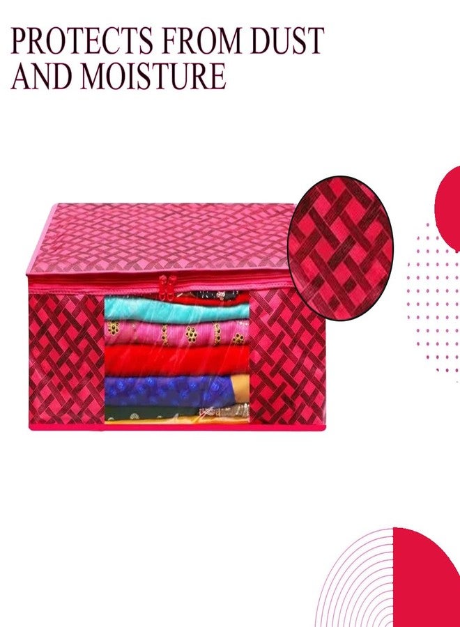Shaping Fabric Garment Cover Non-Woven 90 GSM with Transparent Window & Double Metal Zipper – Pack of 1 | Dustproof Clothes Storage Bag SDr Sarees, Suits, Jackets, ShirtsAWMN1582493517524148524252 - Image 3