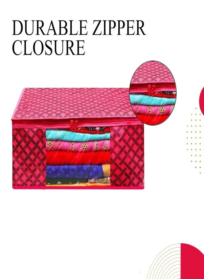 Shaping Fabric Garment Cover Non-Woven 90 GSM with Transparent Window & Double Metal Zipper – Pack of 1 | Dustproof Clothes Storage Bag SDr Sarees, Suits, Jackets, ShirtsAWMN1582493517524148524252 - Image 5