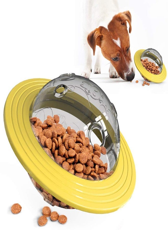 Pet Guard UFO Treat Ball, Pet Dog Food Feeder UFO Toy, Puppy Flying Disk Food Dispenser Multifunctional Outdoor Frisbee Puzzle Toys for Dogs Feeding (Colour May Vary) - Image 1