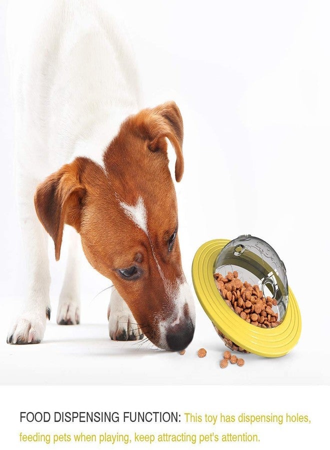 Pet Guard UFO Treat Ball, Pet Dog Food Feeder UFO Toy, Puppy Flying Disk Food Dispenser Multifunctional Outdoor Frisbee Puzzle Toys for Dogs Feeding (Colour May Vary) - Image 4