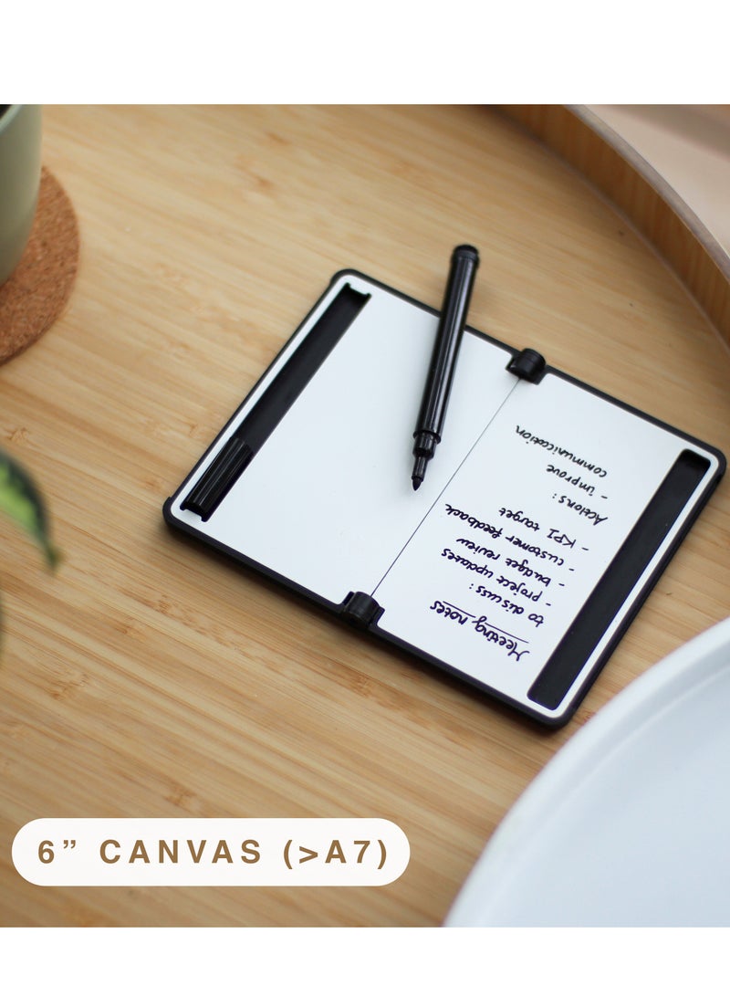 New Things Lab Memo RFID-Blocking Whiteboard Wallet – Charcoal Black | Slim, Durable, and Innovative Everyday Carry - Image 3