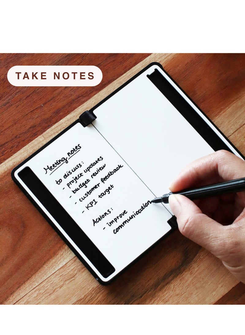 New Things Lab Memo RFID-Blocking Whiteboard Wallet – Charcoal Black | Slim, Durable, and Innovative Everyday Carry - Image 4