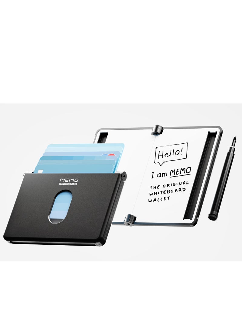 New Things Lab Memo RFID-Blocking Whiteboard Wallet – Charcoal Black | Slim, Durable, and Innovative Everyday Carry - Image 5