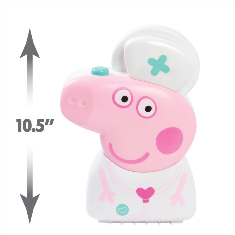 Just Play Peppa Pig Checkup Case Set with Carry Handle, 8-Piece Doctor Kit for Kids with Stethoscope, Kids Toys for Ages 3 Up by Just Play - Image 4