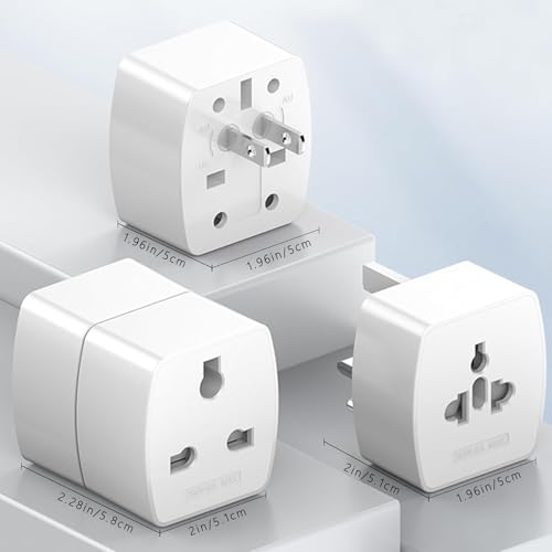 rts Universal Travel Adapter, International All in One Worldwide Travel Adapter and Wall Charger Compatible with, 224 + Countries with Multi Power Outlet Electrical Plug Mobile,Laptop,Tablets,Camera - Image 3