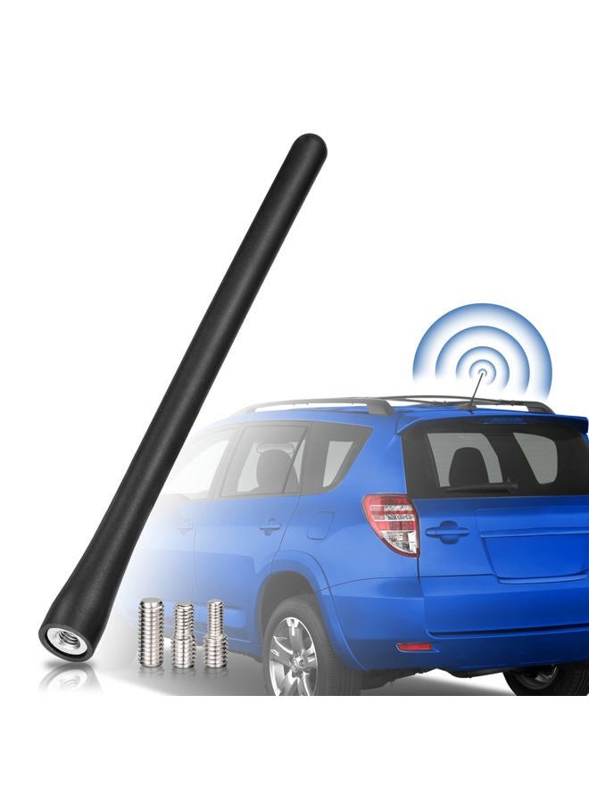 BINGFU Car Radio Short Rubber Antenna Mast [ONLY for Car Roof Mount] [7.6 inch] Vehicle FM AM Stereo Universal Roof Mount Antennas - NOT a Replacement for Shark Fin Antenna - Image 1