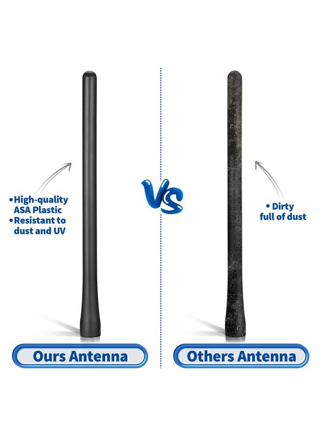 BINGFU Car Radio Short Rubber Antenna Mast [ONLY for Car Roof Mount] [7.6 inch] Vehicle FM AM Stereo Universal Roof Mount Antennas - NOT a Replacement for Shark Fin Antenna - Image 5